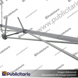 CONECTOR--X--ALUMINIO-CUADRADO-PARA-PANEL-ARANA-TELA-CURVO