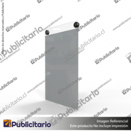 PORTA-GRAFICA-ACRILICO-A5-FORMATO-MURO-VERTICAL-2MM---SET-EMBELLECEDORES