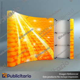 PANEL-ARANA-PAI-CURVO-DOBLE-GRAFICA-6-CUERPOS---CARRO-BASICO---LAMINAS-PAI---FOCOS-HALOGENO