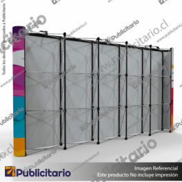 PANEL-ARANA-PAI-RECTO-5-CUERPOS---CARRO-BASICO---LAMINAS-PAI---FOCOS-HALOGENO