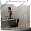 BIOMBO-SEPARADOR-AMBIENTES-PA-10MM-SIN-MARCO-210x200-CMS-TRANSPARENTE-CON-TOPES-REGULABLES