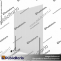 BIOMBO-SEPARADOR-AMBIENTES-PA-10MM-SIN-MARCO-210x200-CMS-TRANSPARENTE-CON-RUEDAS