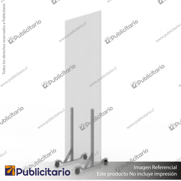 BIOMBO SEPARADOR AMBIENTES PA 10 MM SIN MARCO 70*200 CMS TRANSPARENTE CON  TOPES REGULABLES – Tienda SoportePublicitario