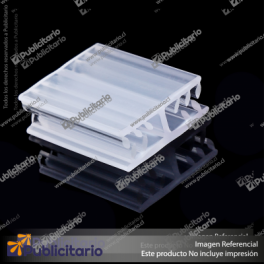 SUJETA-GRAFICA-DOBLE-STOPPER-25x17-MM-ESPESOR-GRAFICA-1-5-MM-ENCAJE-GANCHERA-6-MM