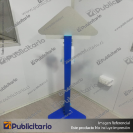 PEDESTAL-SANITARIO-METALICO-DISPENSADOR-ALCOHOL-GEL-MANOS-LIBRES-BASE-TRIANGULAR-CON-CENEFA